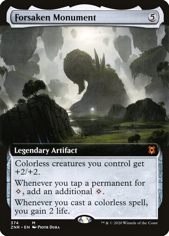 Forsaken Monument (Extended Art) [Zendikar Rising] | Chromatic Games