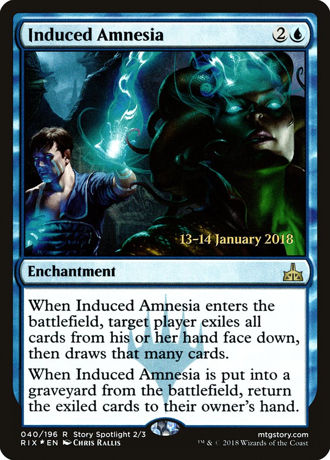 Induced Amnesia [Rivals of Ixalan Prerelease Promos] | Chromatic Games