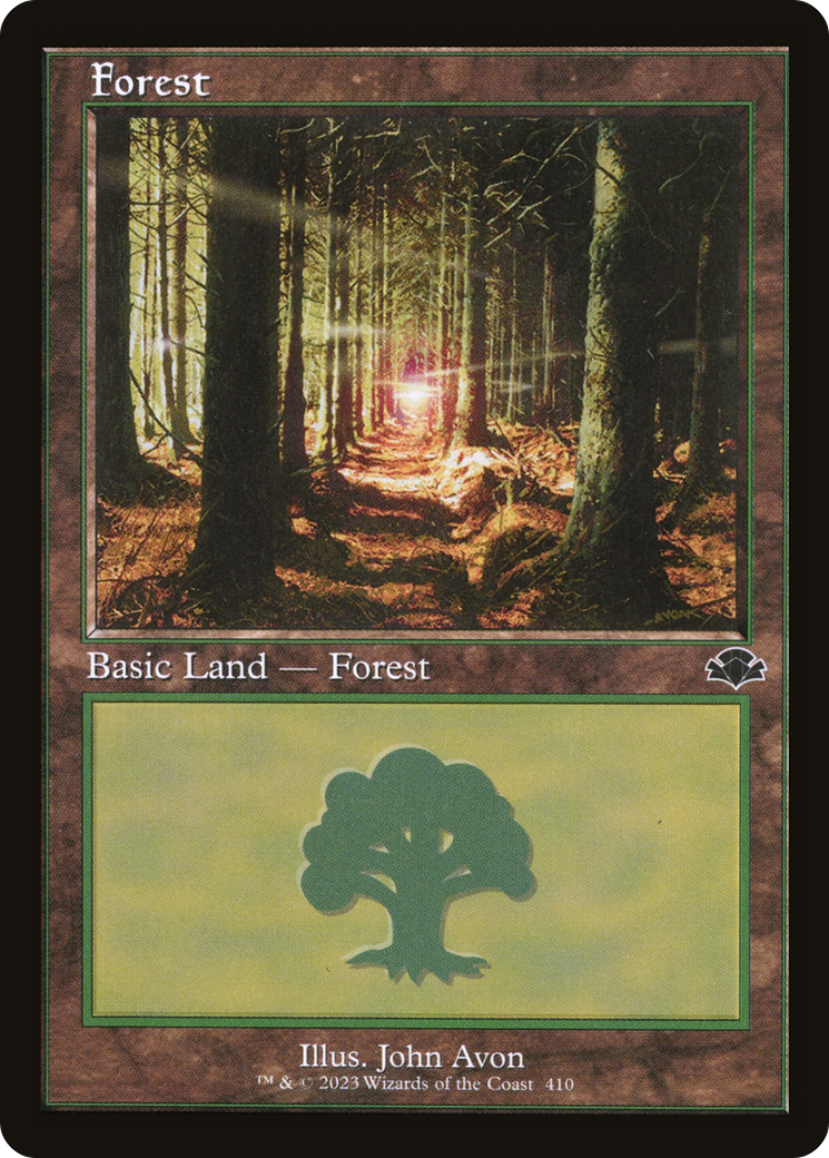 Forest (410) (Retro) [Dominaria Remastered] | Chromatic Games