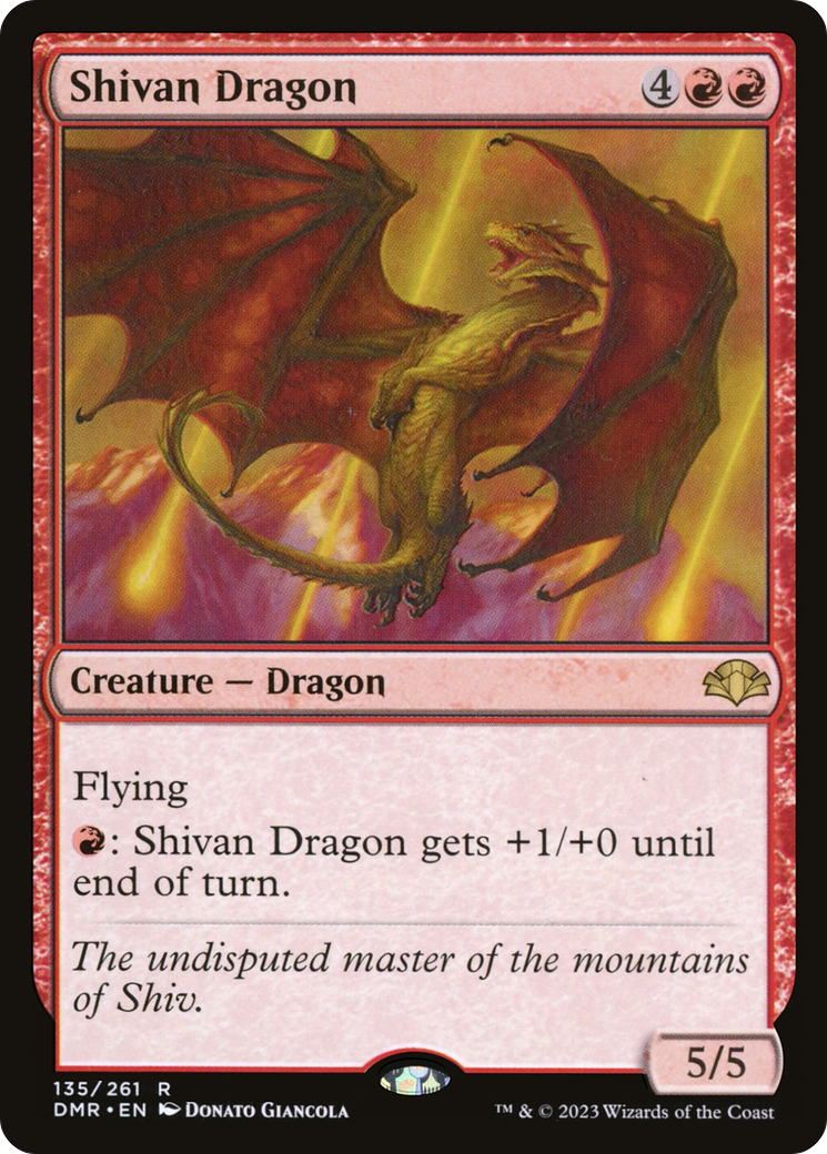 Shivan Dragon [Dominaria Remastered] | Chromatic Games