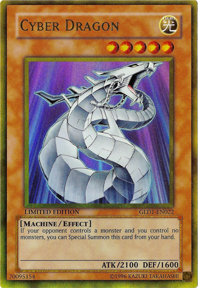 Cyber Dragon [GLD1-EN022] Gold Rare | Chromatic Games