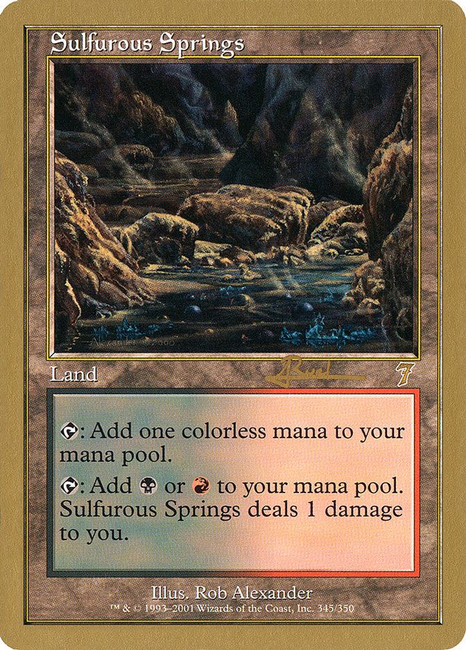 Sulfurous Springs (Antoine Ruel) [World Championship Decks 2001] | Chromatic Games