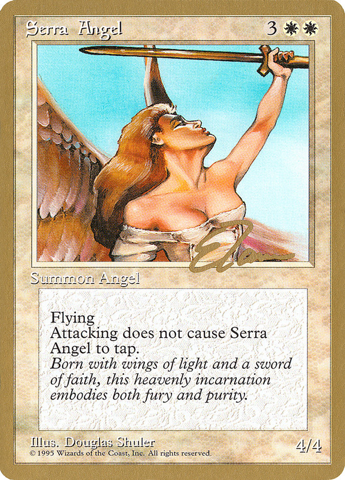 Serra Angel (Eric Tam) [Pro Tour Collector Set] | Chromatic Games