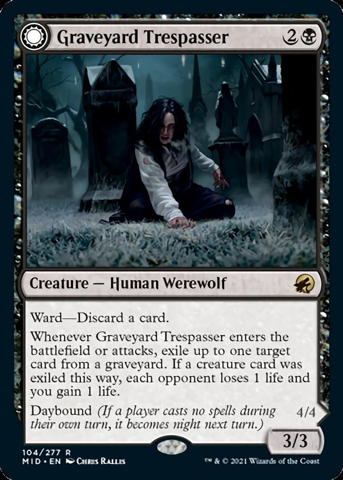 Graveyard Trespasser // Graveyard Glutton [Innistrad: Midnight Hunt] | Chromatic Games