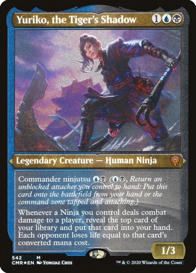 Yuriko, the Tiger's Shadow (Etched) [Commander Legends] | Chromatic Games