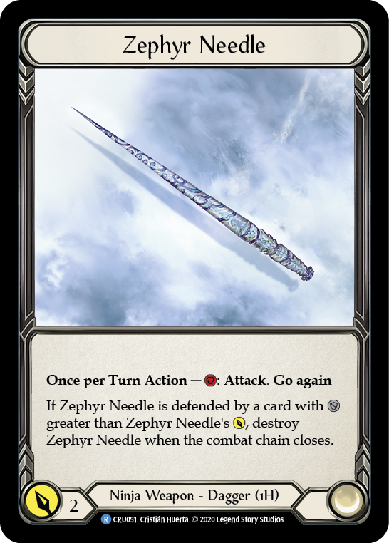 Zephyr Needle [CRU051] (Crucible of War)  1st Edition Normal | Chromatic Games