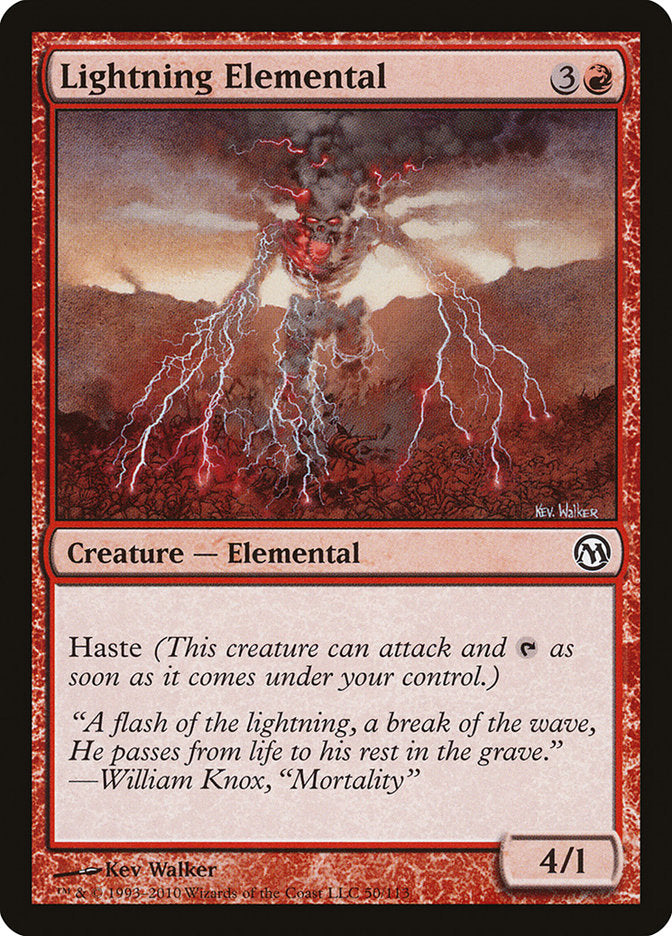 Lightning Elemental [Duels of the Planeswalkers] | Chromatic Games