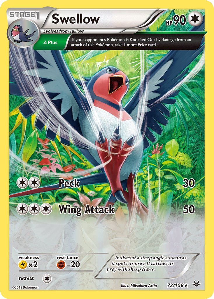 Swellow (XY Roaring Skies) [Theme Deck Exclusives] | Chromatic Games