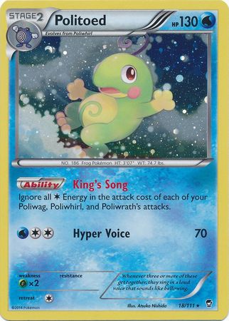 Politoed (18/111) (Cosmos Holo) [XY: Furious Fists] | Chromatic Games