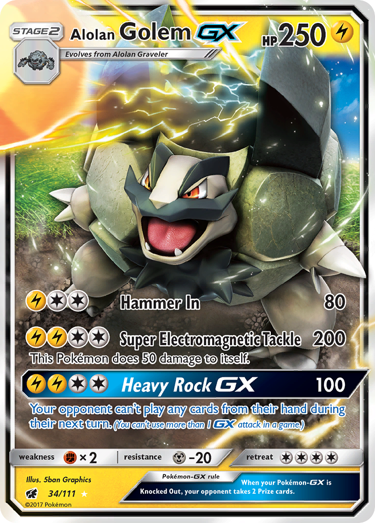 Alolan Golem GX [Crimson Invasion] | Chromatic Games