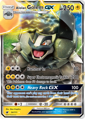 Alolan Golem GX (34/111) [Sun & Moon: Crimson Invasion] | Chromatic Games