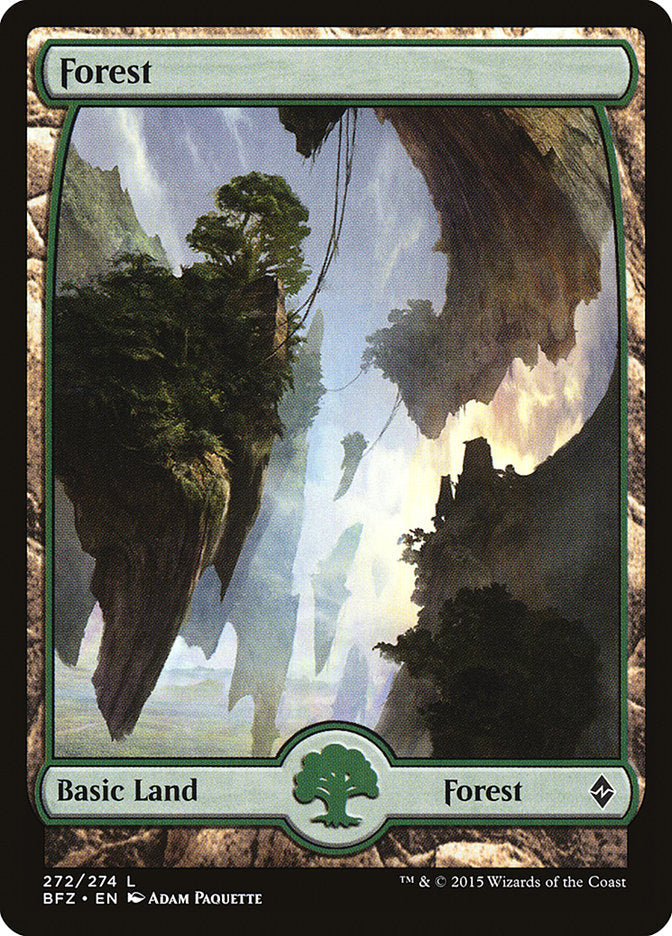 Forest (272) (Full Art) [Battle for Zendikar] | Chromatic Games