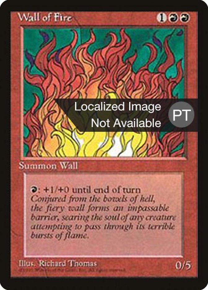 Wall of Fire [Fourth Edition (Foreign Black Border)] | Chromatic Games