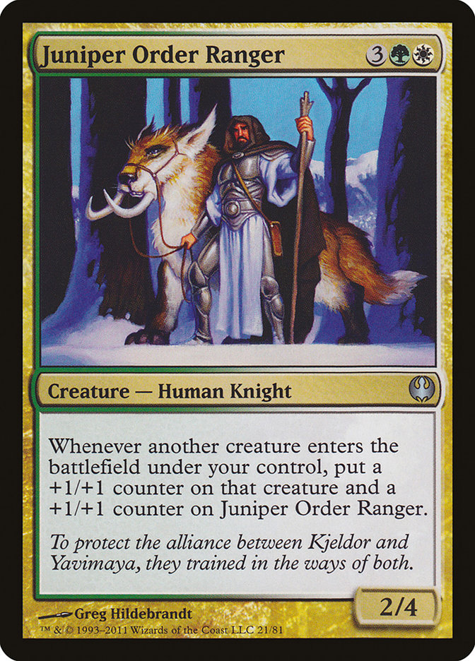 Juniper Order Ranger [Duel Decks: Knights vs. Dragons] | Chromatic Games