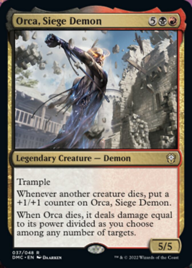 Orca, Siege Demon [Dominaria United Commander] | Chromatic Games