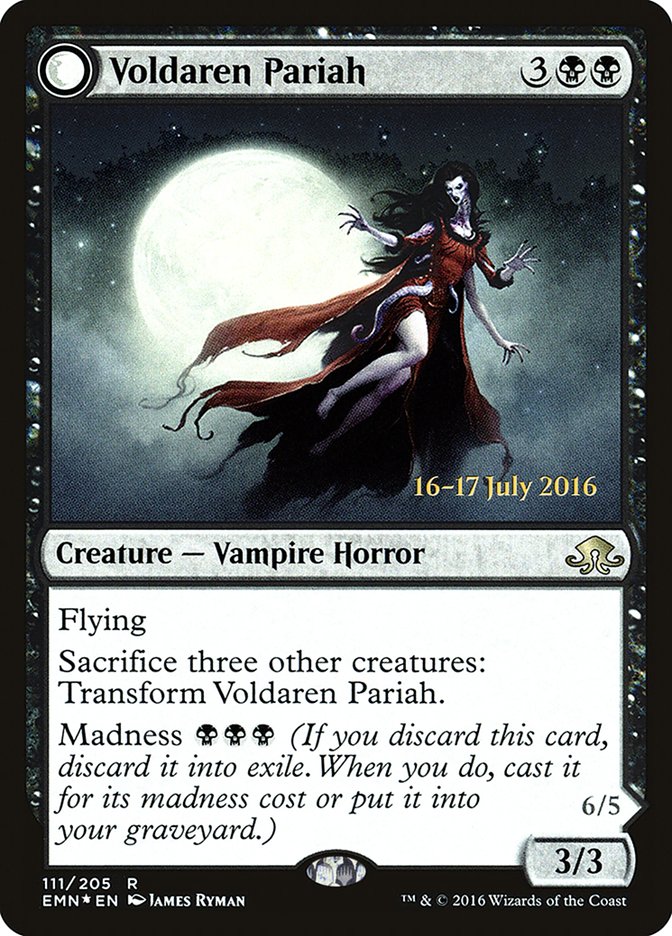 Voldaren Pariah // Abolisher of Bloodlines [Eldritch Moon Prerelease Promos] | Chromatic Games