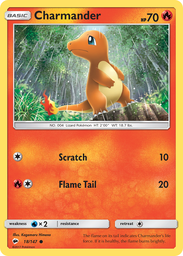 Charmander (18/147) [Sun & Moon: Burning Shadows] | Chromatic Games