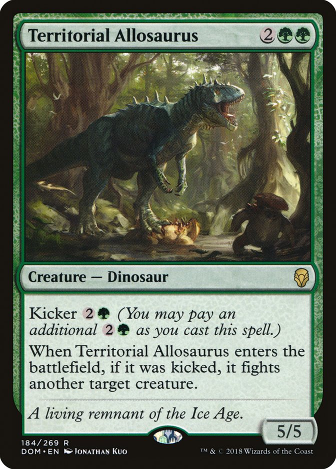 Territorial Allosaurus [Dominaria] | Chromatic Games