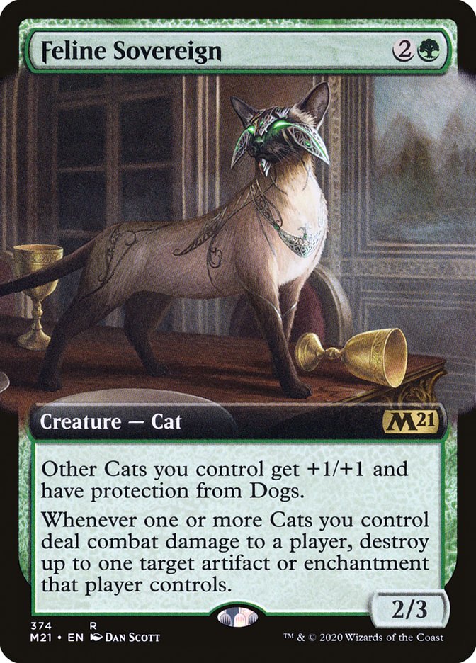 Feline Sovereign (Extended Art) [Core Set 2021] | Chromatic Games