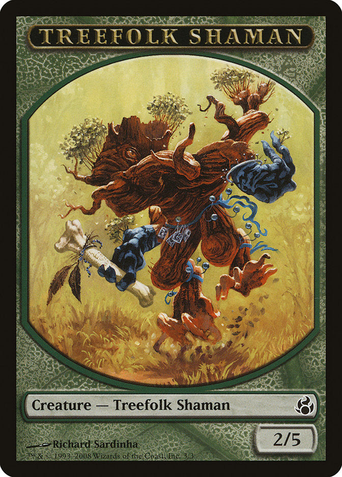 Treefolk Shaman Token [Morningtide Tokens] | Chromatic Games