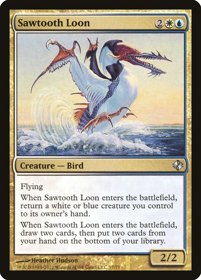 Sawtooth Loon [Duel Decks: Venser vs. Koth] | Chromatic Games