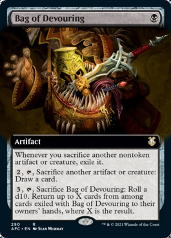 Bag of Devouring (Extended Art) [Dungeons & Dragons: Adventures in the Forgotten Realms Commander] | Chromatic Games