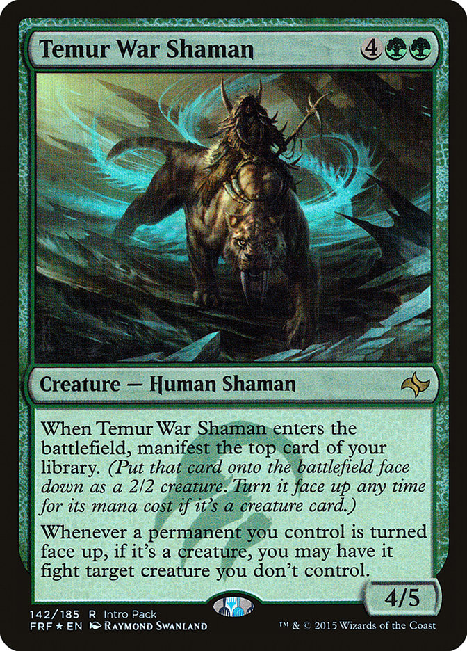 Temur War Shaman (Intro Pack) [Fate Reforged Promos] | Chromatic Games