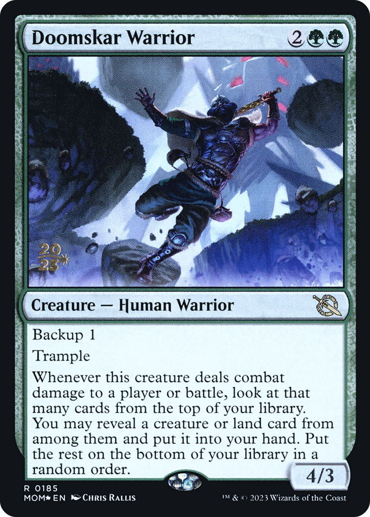 Doomskar Warrior [March of the Machine Prerelease Promos] | Chromatic Games