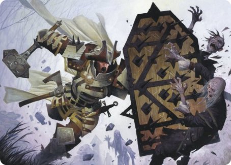Estwald Shieldbasher Art Card [Innistrad: Crimson Vow Art Series] | Chromatic Games
