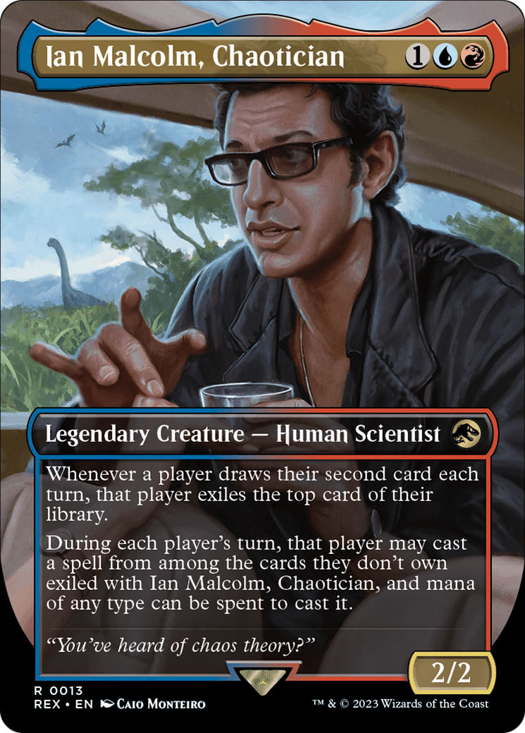 Ian Malcolm, Chaotician (Borderless) [Jurassic World Collection] | Chromatic Games