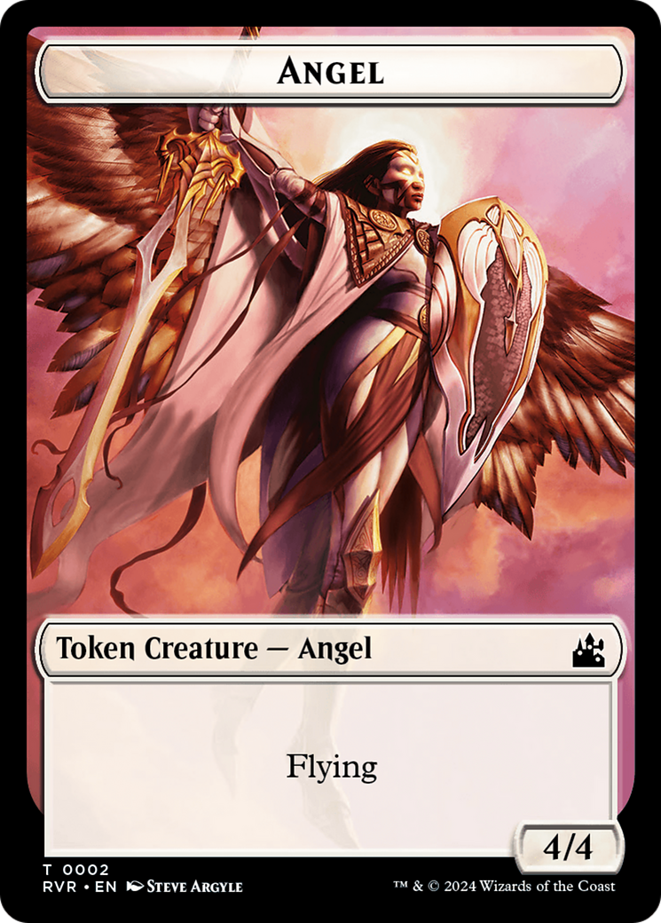 Angel Token (0002) [Ravnica Remastered Tokens] | Chromatic Games