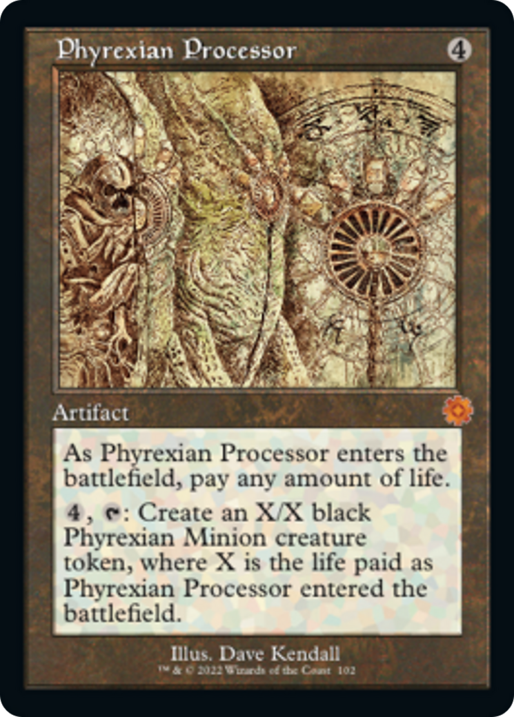 Phyrexian Processor (Retro Schematic) [The Brothers' War Retro Artifacts] | Chromatic Games