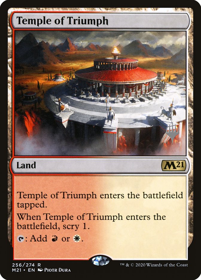 Temple of Triumph (Promo Pack) [Core Set 2021 Promos] | Chromatic Games