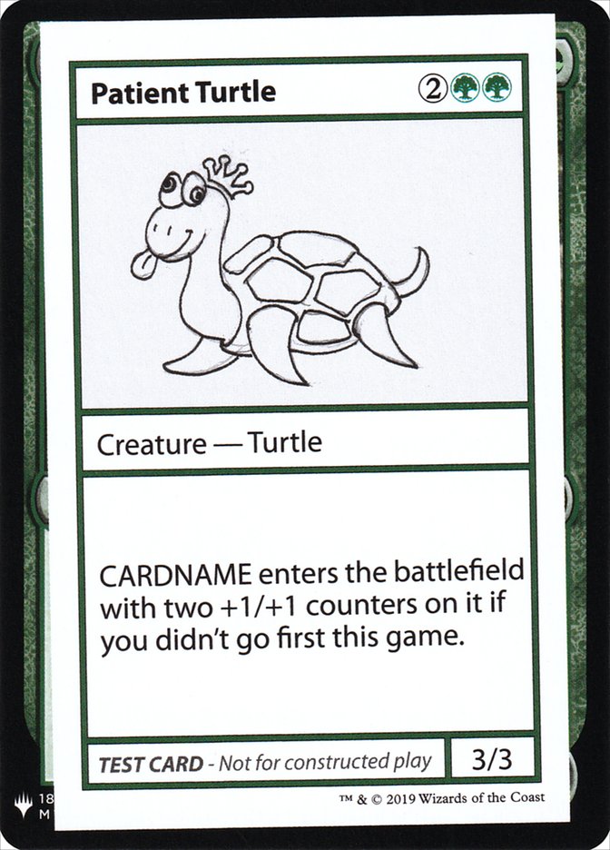 Patient Turtle [Mystery Booster Playtest Cards] | Chromatic Games