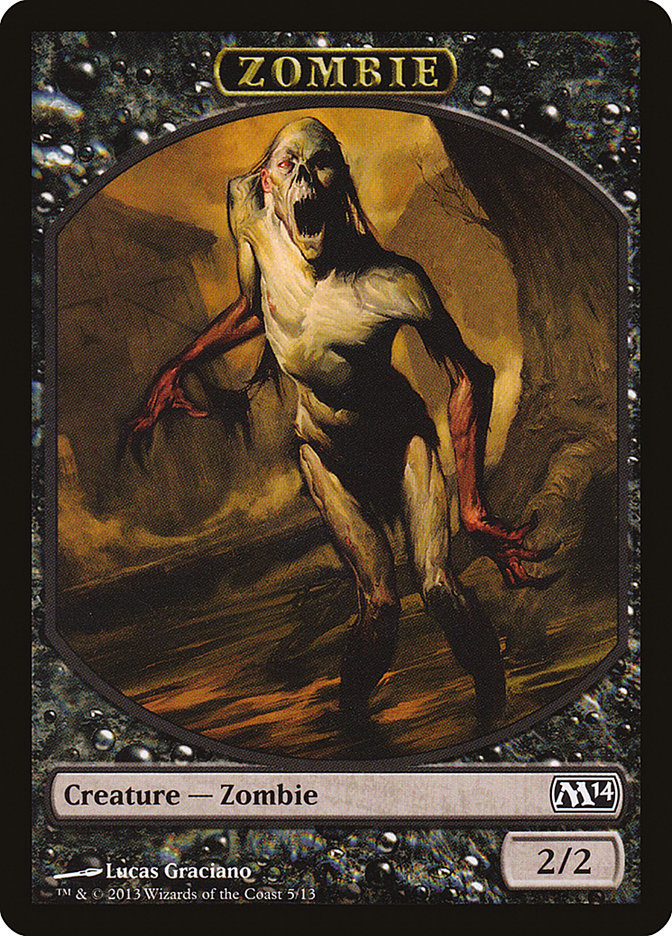 Zombie Token [Magic 2014 Tokens] | Chromatic Games