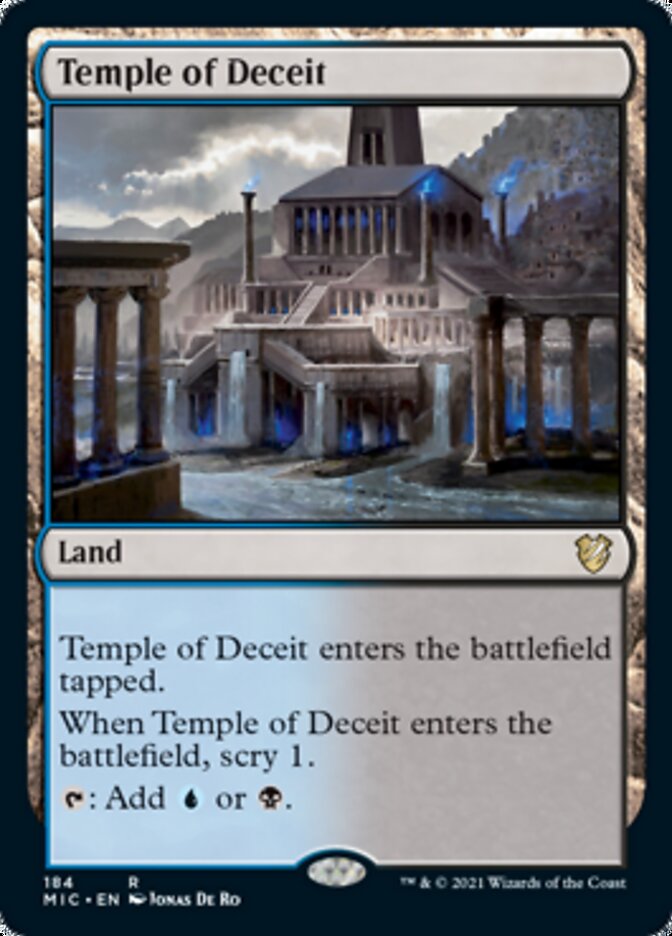 Temple of Deceit [Innistrad: Midnight Hunt Commander] | Chromatic Games