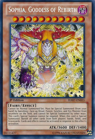 Sophia, Goddess of Rebirth [HA07-EN055] Secret Rare | Chromatic Games