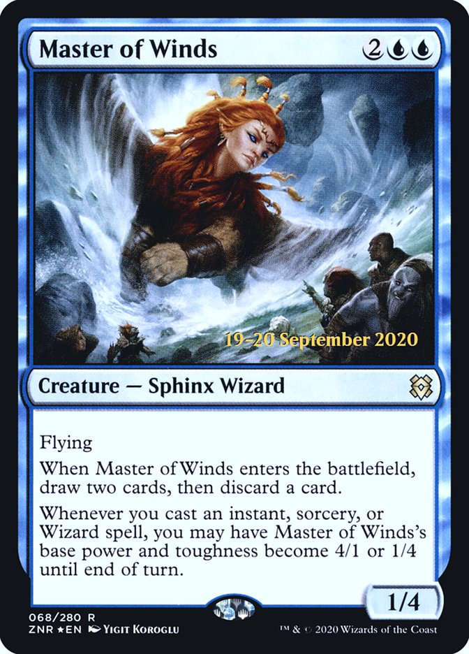 Master of Winds [Zendikar Rising Prerelease Promos] | Chromatic Games