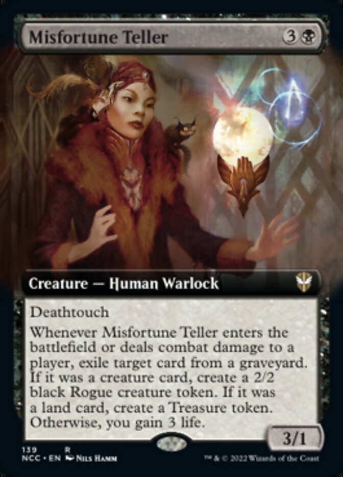 Misfortune Teller (Extended Art) [Streets of New Capenna Commander] | Chromatic Games