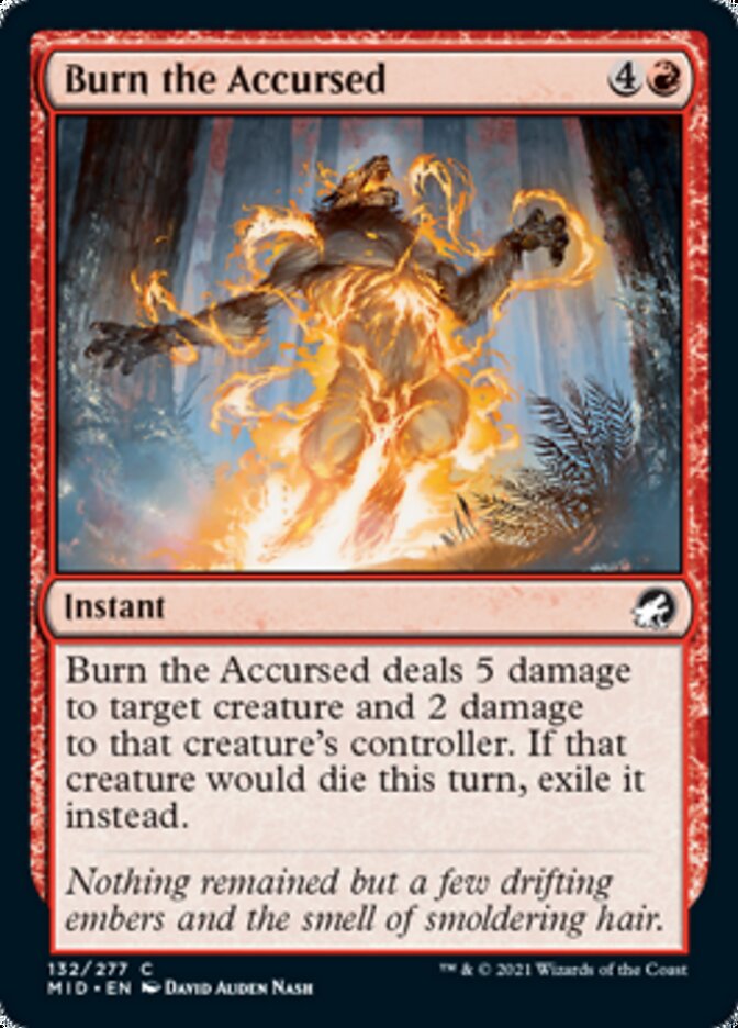 Burn the Accursed [Innistrad: Midnight Hunt] | Chromatic Games