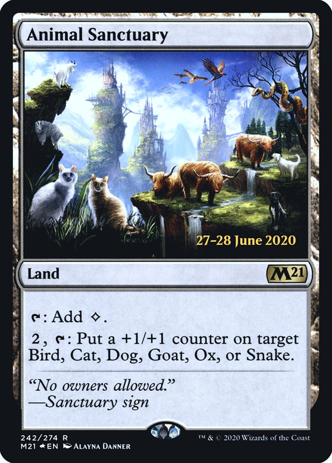 Animal Sanctuary [Core Set 2021 Prerelease Promos] | Chromatic Games