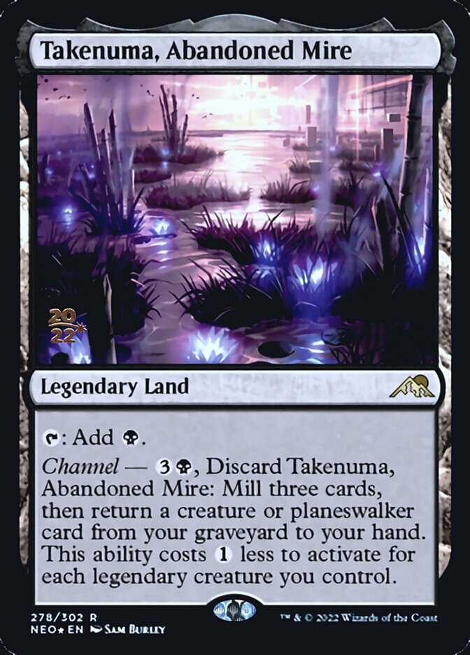 Takenuma, Abandoned Mire [Kamigawa: Neon Dynasty Prerelease Promos] | Chromatic Games