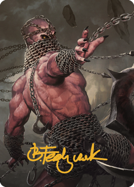 Chain Devil Art Card (Gold-Stamped Signature) [Commander Legends: Battle for Baldur's Gate Art Series] | Chromatic Games