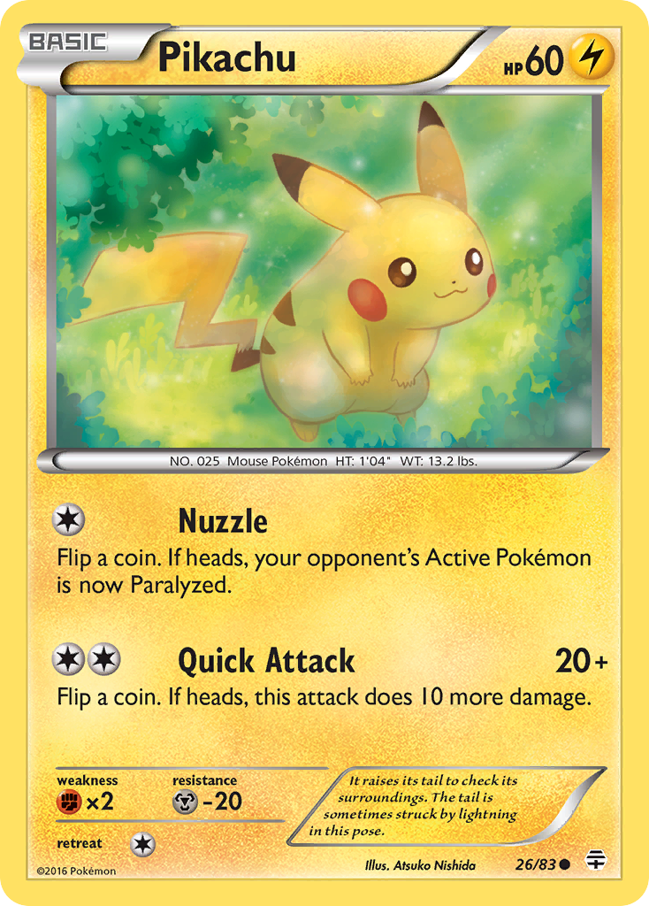 Pikachu (26/83) [XY: Generations] | Chromatic Games