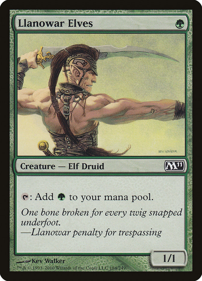 Llanowar Elves [Magic 2011] | Chromatic Games
