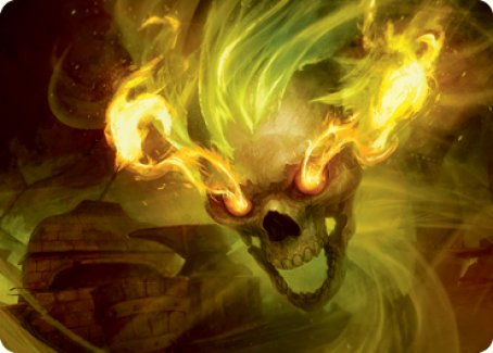 Flameskull Art Card [Dungeons & Dragons: Adventures in the Forgotten Realms Art Series] | Chromatic Games