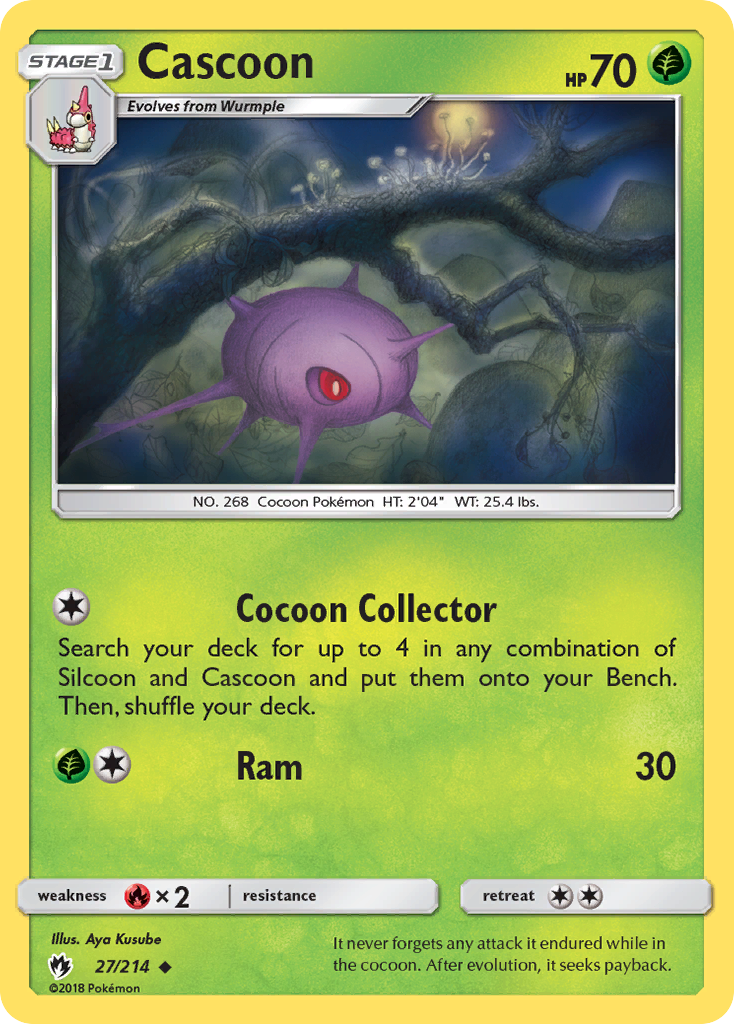 Cascoon (27/214) [Sun & Moon: Lost Thunder] | Chromatic Games