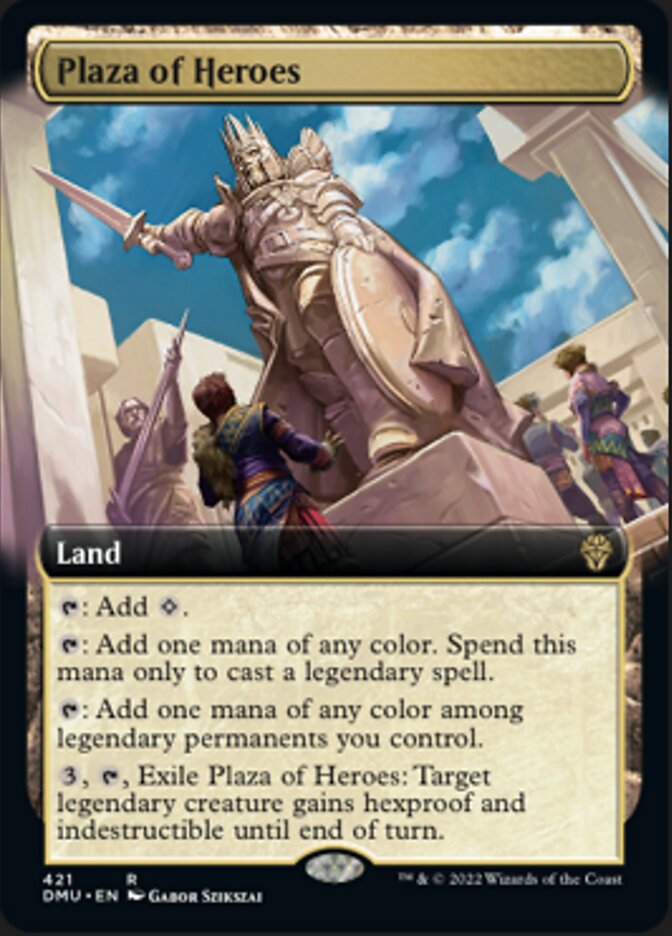 Plaza of Heroes (Extended Art) [Dominaria United] | Chromatic Games