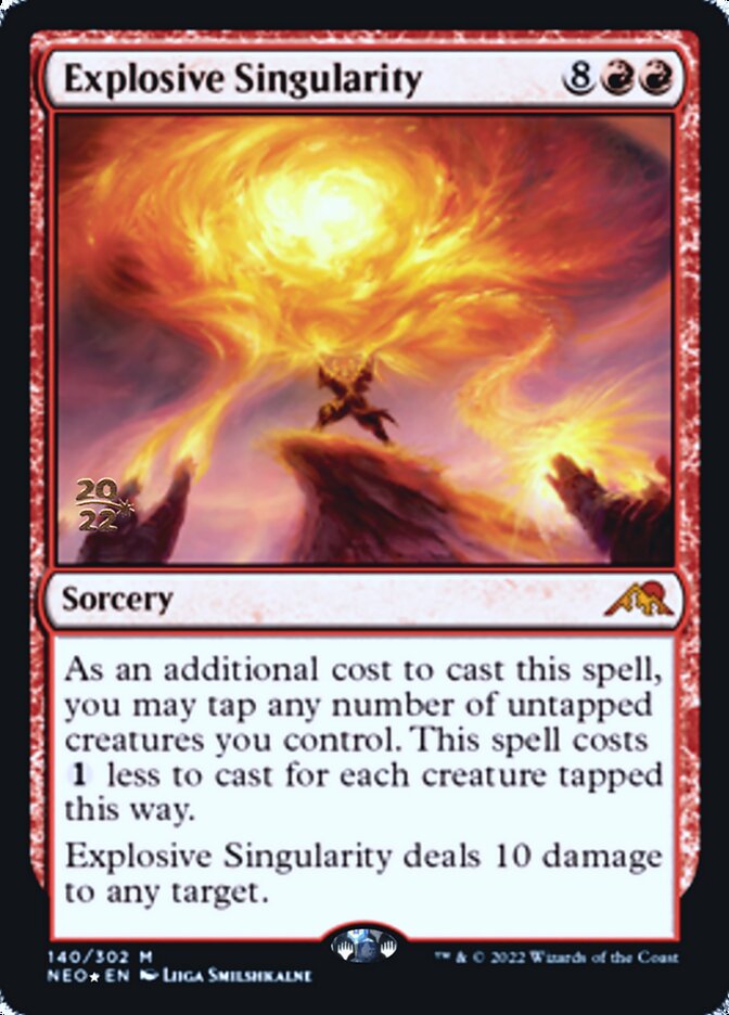 Explosive Singularity [Kamigawa: Neon Dynasty Prerelease Promos] | Chromatic Games