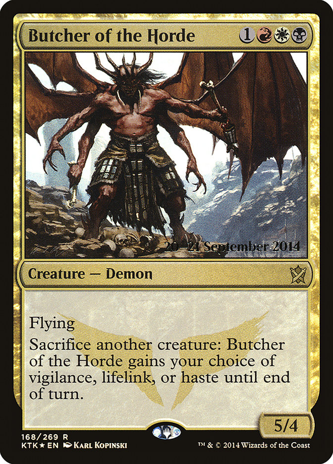 Butcher of the Horde [Khans of Tarkir Prerelease Promos] | Chromatic Games